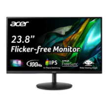 Acer SH242Y 23.8" FHD 1920x1080 Ultra-Thin IPS Computer Monitor with AMD FreeSync