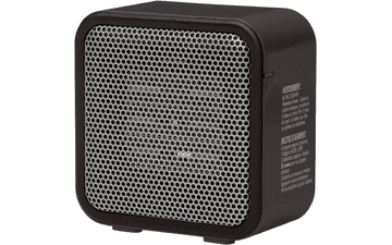 Amazon Basics 500-Watt Ceramic Mini Heater - Black