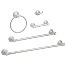 Amazon Basics Bathroom Hardware Set, 5 Piece, Satin Nickel