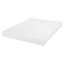 Amazon Basics Smart Box Spring Bed Base, 5 Inch Mattress Foundation, Full, White