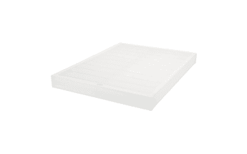 Amazon Basics Smart Box Spring Bed Base, 5 Inch Mattress Foundation, Full, White