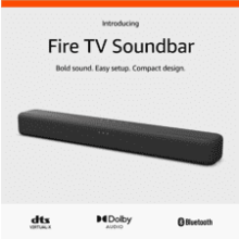 Amazon Fire TV Soundbar - 2.0 Speaker with DTS Virtual:X and Dolby Audio - Bluetooth Connectivity