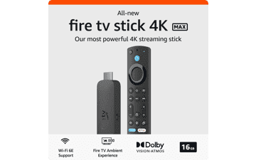 Amazon Fire TV Stick 4K Max - Wi-Fi 6E, Ambient Experience, Free & Live TV