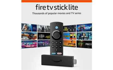 Amazon Fire TV Stick Lite - Free & Live TV, Alexa Voice Remote Lite, Smart Home Controls, HD Streaming