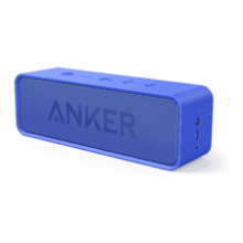 Anker Soundcore Bluetooth Speaker - 24-Hour Playtime, 66-Feet Range, Built-in Mic, Dual-Driver Portable Wireless Speaker - Blue