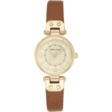 Anne Klein Leather Strap Watch for Women