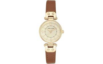 Anne Klein Leather Strap Watch for Women