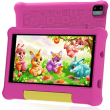 ApoloSign Kids Tablet 7-inch Android 13 for Kids, 32GB, Parental Control, WiFi, Bluetooth, Educational Apps (Pink)