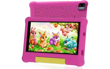 ApoloSign Kids Tablet 7-inch Android 13 for Kids, 32GB, Parental Control, WiFi, Bluetooth, Educational Apps (Pink)