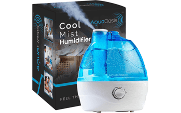 AquaOasis Cool Mist Humidifier - 2.2L Water Tank - Quiet Ultrasonic - Bedroom & Large Room - 360 Rotation Nozzle - Auto-Shut Off - Babies Nursery & Whole House