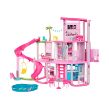 Barbie Dreamhouse 2023, Pool Party Doll House with 75+ Pieces and 3-Story Slide