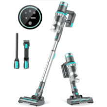 Belife BVC11 Cordless Vacuum Cleaner - 25Kpa 380W Brushless Stick Vacuum - Lightweight for Home Hardwood Floor Carpet Pet Hair - Max 40mins Runtime - LED Touch Display (Blue)