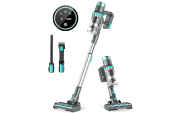 Belife BVC11 Cordless Vacuum Cleaner - 25Kpa 380W Brushless Stick Vacuum - Lightweight for Home Hardwood Floor Carpet Pet Hair - Max 40mins Runtime - LED Touch Display (Blue)