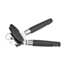 Black Soft Grip Handle Can Opener by Amazon Basics