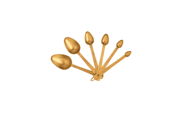 Bloomingville Gold Stainless Steel Measuring Spoons (Set of 6)