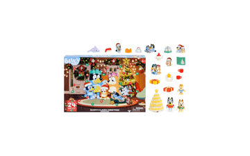 Bluey's Advent Calendar Pack with Exclusive Figures - 24 Days of Surprises