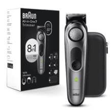 Braun All-in-One Style Kit Series 7 7410 - 8-in-1 Trimmer for Men with Beard, Body Trimmer, Hair Clippers & More - Waterproof