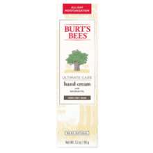 Burt's Bees Ultimate Care Hand Cream for Dry Cracked Hands, Moisturizing Lotion with Baobab Oil, Watermelon Seed Oil, 3.2 oz.