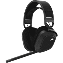 CORSAIR HS80 RGB Wireless Gaming Headset - Dolby Atmos - Lightweight Comfort - Broadcast Quality Mic - iCUE Compatible - PC, Mac, PS5, PS4 - Black