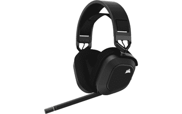 CORSAIR HS80 RGB Wireless Gaming Headset - Dolby Atmos - Lightweight Comfort - Broadcast Quality Mic - iCUE Compatible - PC, Mac, PS5, PS4 - Black