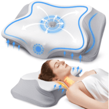 Cervical Pillow - Memory Foam Orthopedic Neck Support for Side Sleepers