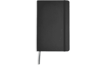 Classic Grid Notebook - Graph Ruled - 240 Pages - Black - Hardcover - 5 x 8.25-Inch