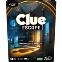 Clue Escape: The Midnight Hotel Board Game - Solve Mystery Games for Family, Ages 10+, 1-6 Players, 90 Mins.