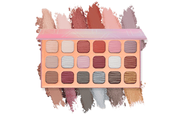 Color Nymph 18 Colors Eyeshadow Palette - Highly Pigmented Matte and Shimmer Makeup Palette with Large Mirror for Teens Girls - Blendable Waterproof Eyeshadow (Pink)