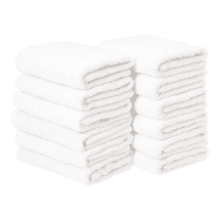 Cotton Hand Towel 12-Pack - White - 26" x 16"