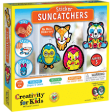 Creativity for Kids Sticker Suncatchers Craft Kit - Animal Sun Catcher Kit for Kids