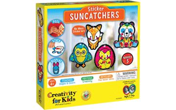 Creativity for Kids Sticker Suncatchers Craft Kit - Animal Sun Catcher Kit for Kids