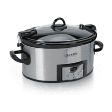 Crock-Pot 6 Quart Programmable Slow Cooker with Digital Timer - Stainless Steel