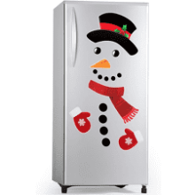 D-FantiX Snowman Christmas Refrigerator Magnets Set of 16