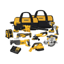 DEWALT 20V MAX Power Tool Combo Kit - 10-Tool Cordless Set with 2 Batteries and Charger