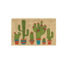 DII Floral Design Coir Doormat, 17x29, Cactus