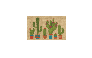 DII Floral Design Coir Doormat, 17x29, Cactus