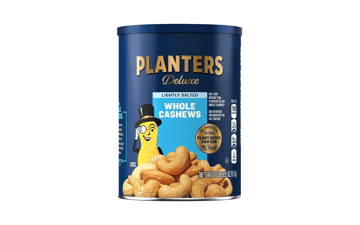 Deluxe Whole Cashews - Lightly Salted - 1lb 2.25oz Canister