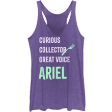 Disney Ariel Tri-Blend Racerback Layering Tank for Women