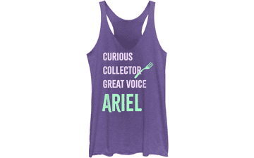 Disney Ariel Tri-Blend Racerback Layering Tank for Women