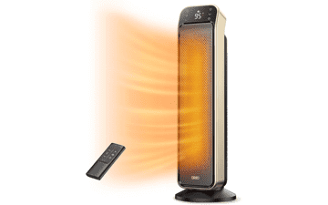 Dreo Space Heater - Fast Quiet Heating Portable Electric Heater with Remote - 3 Modes - Overheating & Tip-Over Protection - Oscillating Ceramic Heater for Bedroom, Office, Indoor Use