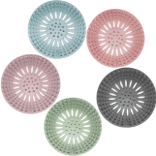 Durable Silicone Hair Catcher for Shower Drain - Easy to Install and Clean - 5 Pack