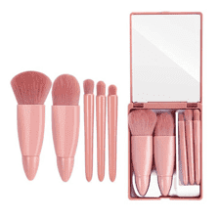 Easy-taken Travel Makeup Brush Set - COSHINE 5pcs Mini Complete Function Cosmetic Brushes Kit