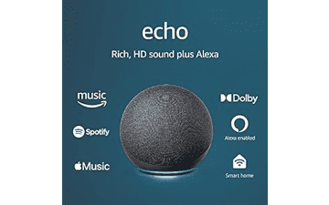 Echo (4th Gen) Premium Sound Smart Home Hub Charcoal