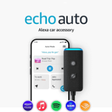 Echo Auto - Add Alexa to Your Car (2nd Gen, 2022 Release)