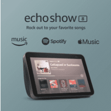 Echo Show 8 - HD Smart Display with Alexa and 13 MP Camera - Charcoal