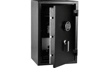 Fire Resistant Security Safe with Electronic Keypad - 2.1 Cubic Feet, Black