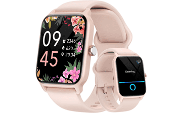 Fitpolo Smart Watch for Women - 1.8" Fitness Watch with Alexa - 100 Sports Activity Trackers - Android iPhone Compatible - Heart Rate Sleep SpO2 Monitor