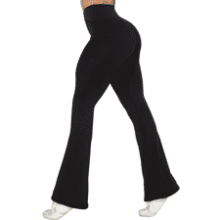 Flare Leggings with Tummy Control and Wide Leg for Women