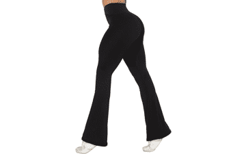 Flare Leggings with Tummy Control and Wide Leg for Women