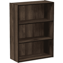 Furinno Pasir 3-Tier Bookcase in Columbia Walnut